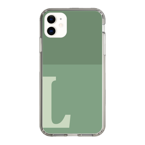 Slim Protection Case［ Original - initial two tone - L green ］