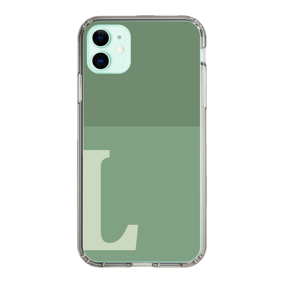 Slim Protection Case［ Original - initial two tone - L green ］