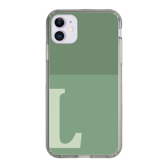 Slim Protection Case［ Original - initial two tone - L green ］
