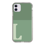 Slim Protection Case［ Original - initial two tone - L green ］
