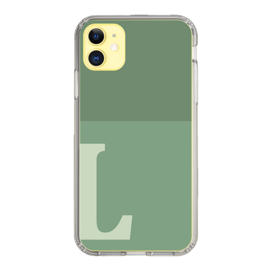Slim Protection Case［ Original - initial two tone - L green ］