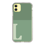 Slim Protection Case［ Original - initial two tone - L green ］