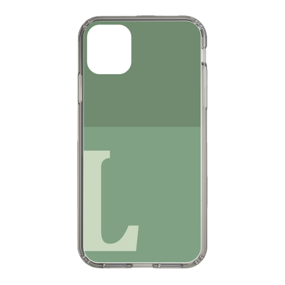 Slim Protection Case［ Original - initial two tone - L green ］