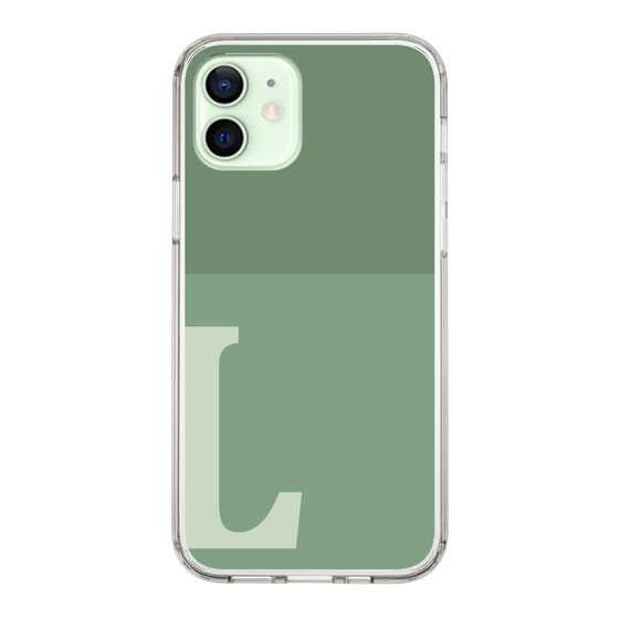 Slim Protection Case［ Original - initial two tone - L green ］