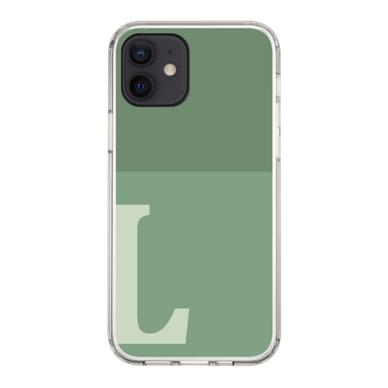 Slim Protection Case［ Original - initial two tone - L green ］