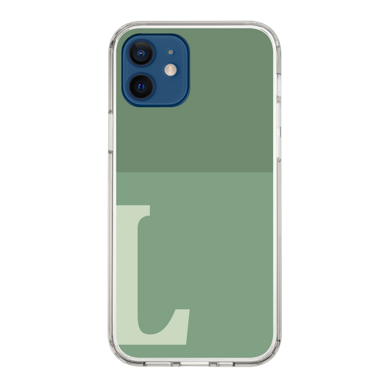 Slim Protection Case［ Original - initial two tone - L green ］