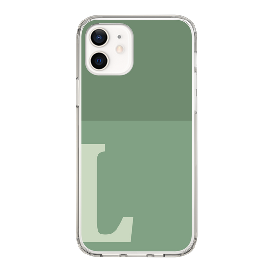Slim Protection Case［ Original - initial two tone - L green ］