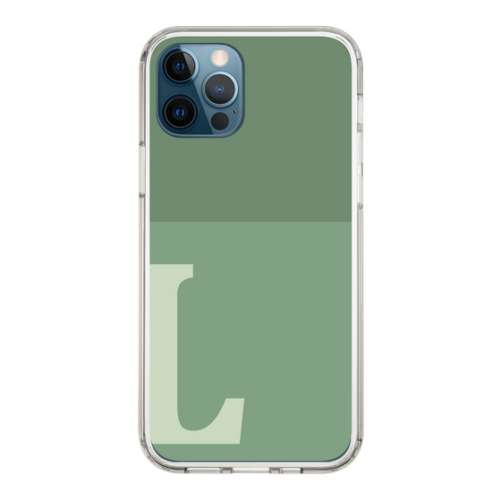Slim Protection Case［ Original - initial two tone - L green ］