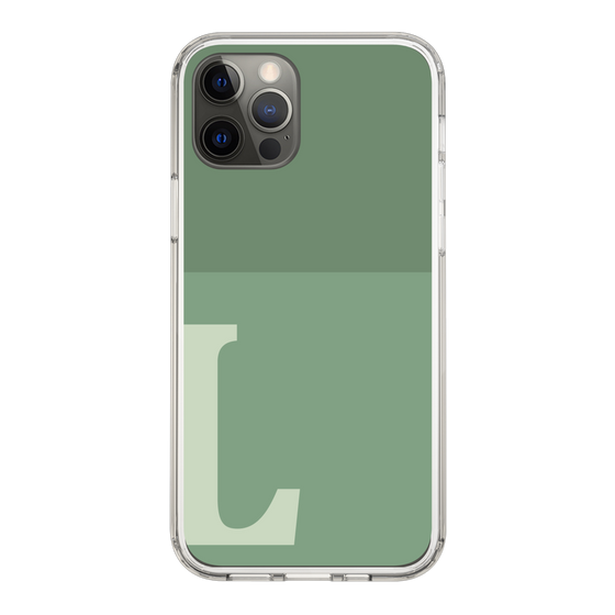 Slim Protection Case［ Original - initial two tone - L green ］