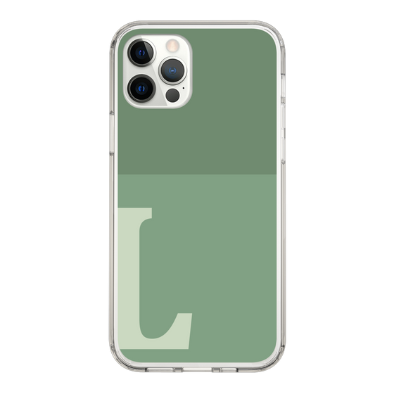 Slim Protection Case［ Original - initial two tone - L green ］