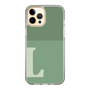 Slim Protection Case［ Original - initial two tone - L green ］