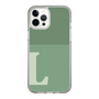 Slim Protection Case［ Original - initial two tone - L green ］