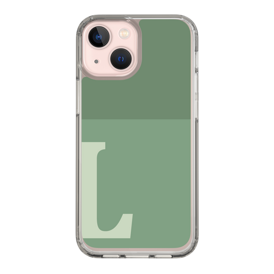 Slim Protection Case［ Original - initial two tone - L green ］