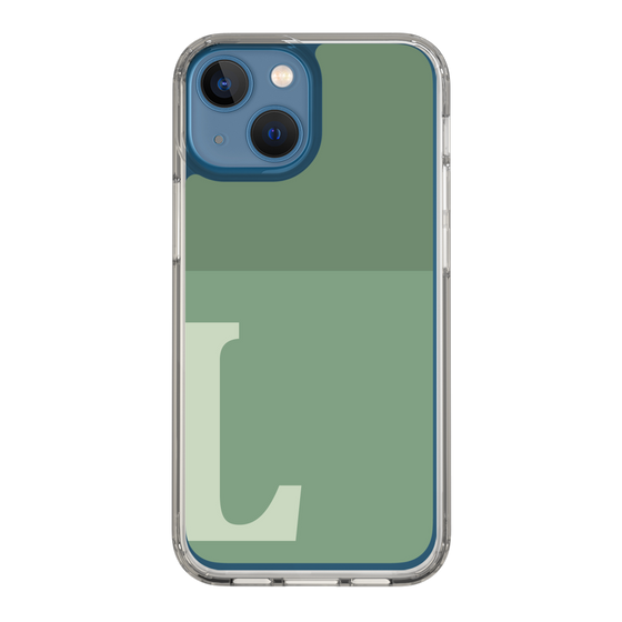 Slim Protection Case［ Original - initial two tone - L green ］