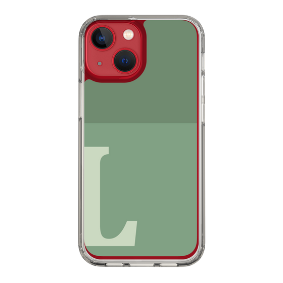 Slim Protection Case［ Original - initial two tone - L green ］