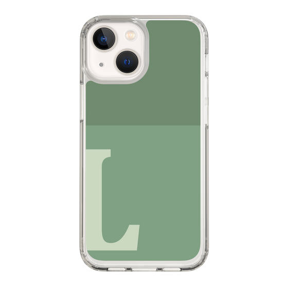 Slim Protection Case［ Original - initial two tone - L green ］