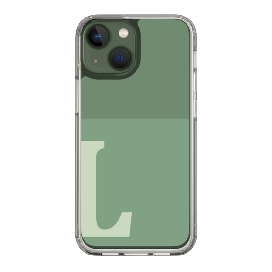 Slim Protection Case［ Original - initial two tone - L green ］