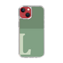Slim Protection Case［ Original - initial two tone - L green ］