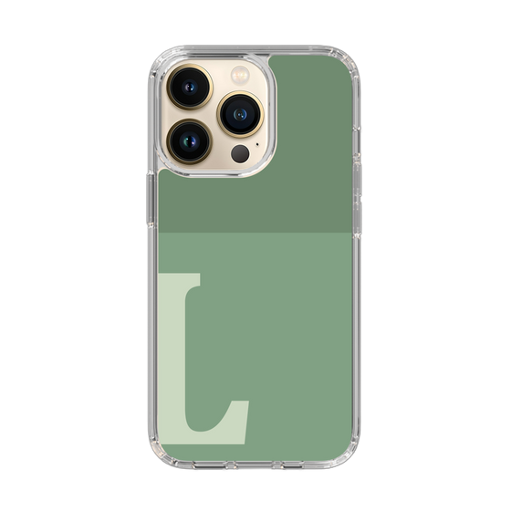 Slim Protection Case［ Original - initial two tone - L green ］