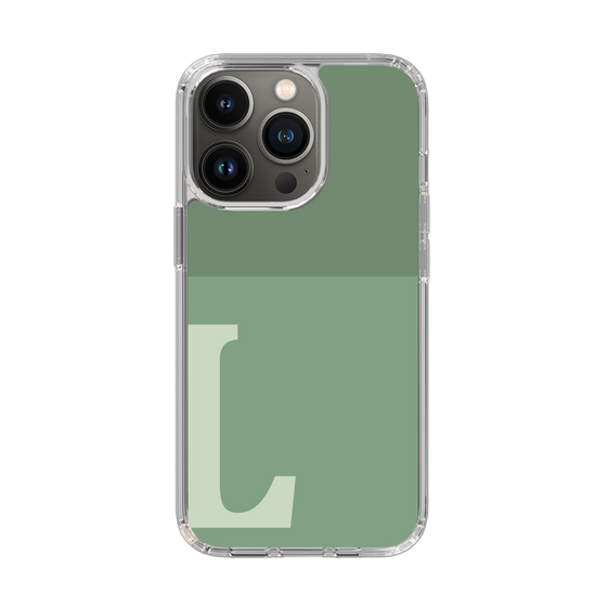 Slim Protection Case［ Original - initial two tone - L green ］