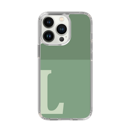 Slim Protection Case［ Original - initial two tone - L green ］