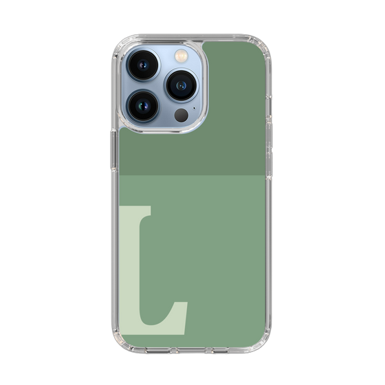 Slim Protection Case［ Original - initial two tone - L green ］