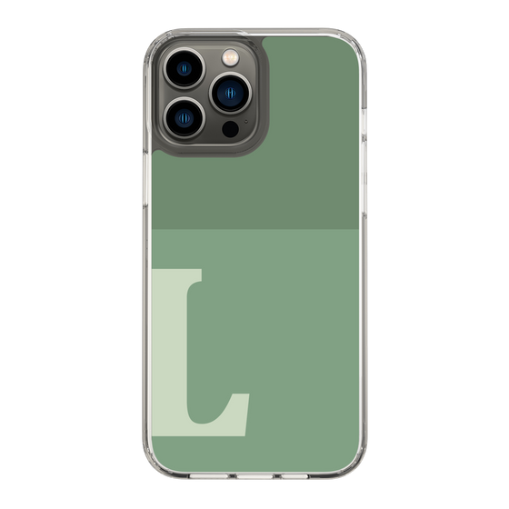 Slim Protection Case［ Original - initial two tone - L green ］