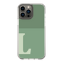Slim Protection Case［ Original - initial two tone - L green ］