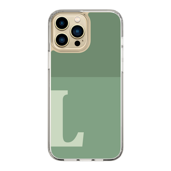 Slim Protection Case［ Original - initial two tone - L green ］