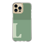Slim Protection Case［ Original - initial two tone - L green ］