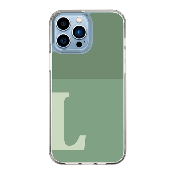 Slim Protection Case［ Original - initial two tone - L green ］