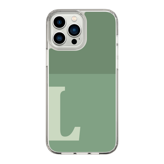 Slim Protection Case［ Original - initial two tone - L green ］