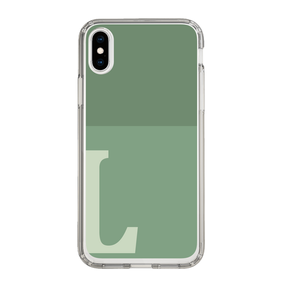 Slim Protection Case［ Original - initial two tone - L green ］