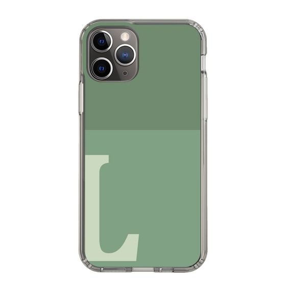 Slim Protection Case［ Original - initial two tone - L green ］