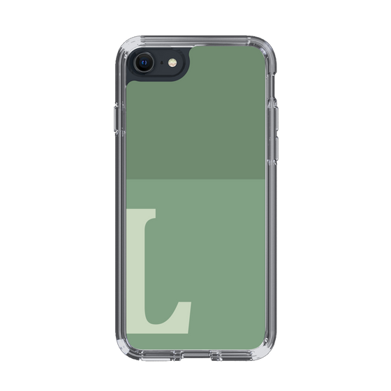 Slim Protection Case［ Original - initial two tone - L green ］