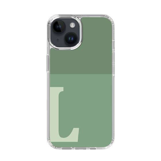 Slim Protection Case［ Original - initial two tone - L green ］