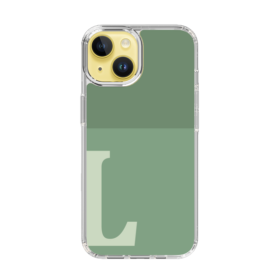Slim Protection Case［ Original - initial two tone - L green ］