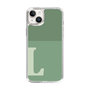 Slim Protection Case［ Original - initial two tone - L green ］