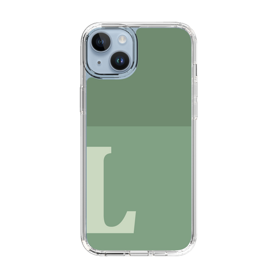 Slim Protection Case［ Original - initial two tone - L green ］