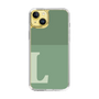 Slim Protection Case［ Original - initial two tone - L green ］