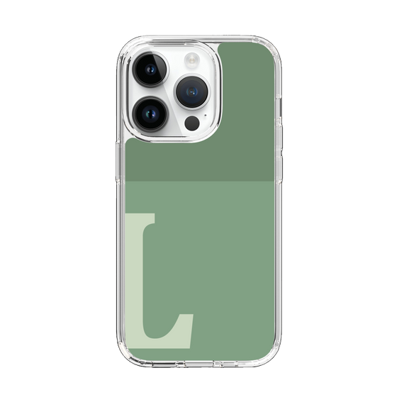 Slim Protection Case［ Original - initial two tone - L green ］