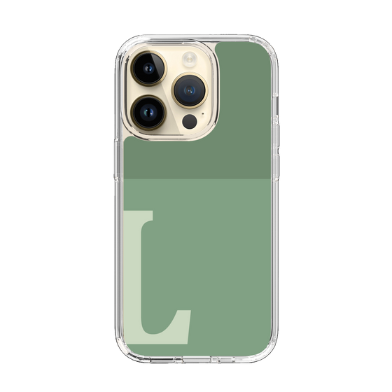 Slim Protection Case［ Original - initial two tone - L green ］