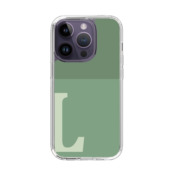 Slim Protection Case［ Original - initial two tone - L green ］