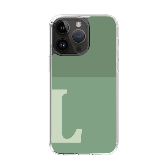 Slim Protection Case［ Original - initial two tone - L green ］