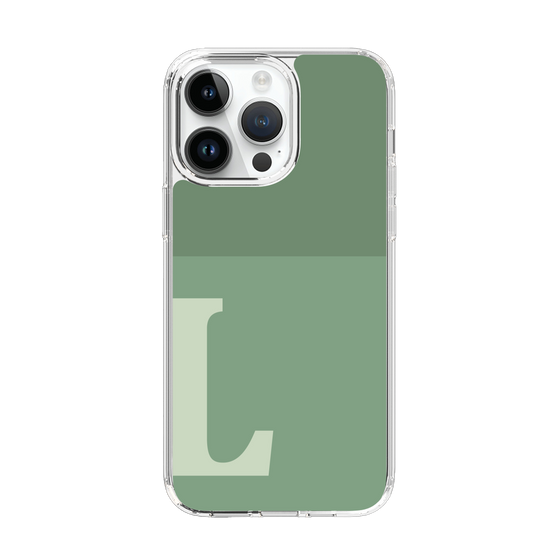 Slim Protection Case［ Original - initial two tone - L green ］