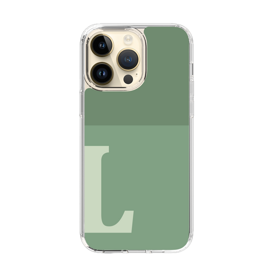 Slim Protection Case［ Original - initial two tone - L green ］