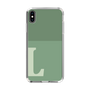 Slim Protection Case［ Original - initial two tone - L green ］