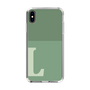 Slim Protection Case［ Original - initial two tone - L green ］
