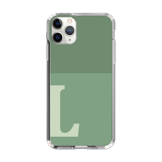Slim Protection Case［ Original - initial two tone - L green ］