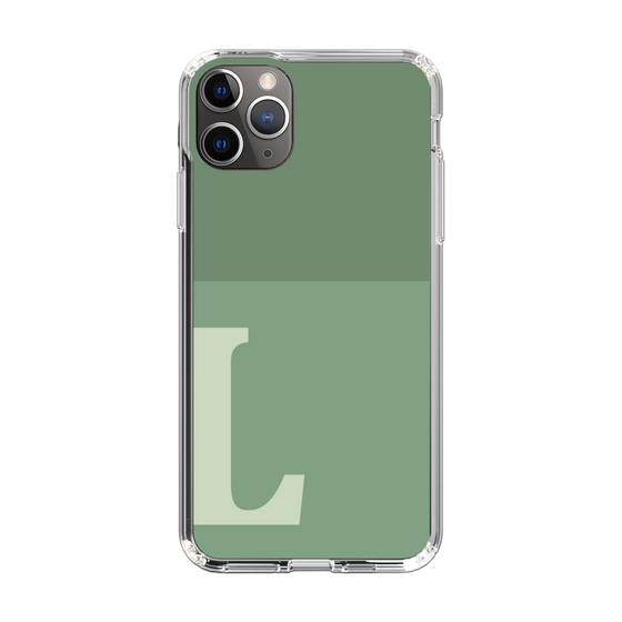 Slim Protection Case［ Original - initial two tone - L green ］